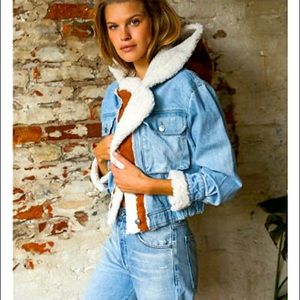 Free people Perry hooded jean jacket